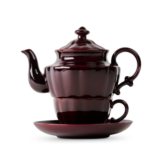 Ancora Tea For One Burgundy