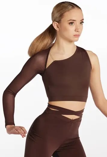 Wrapped One Sleeve Crop Top | Balera™