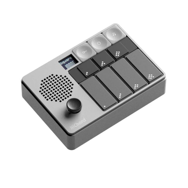 HiChord Pocket Chord Synthesizer Aluminum Edition Silver Anodized