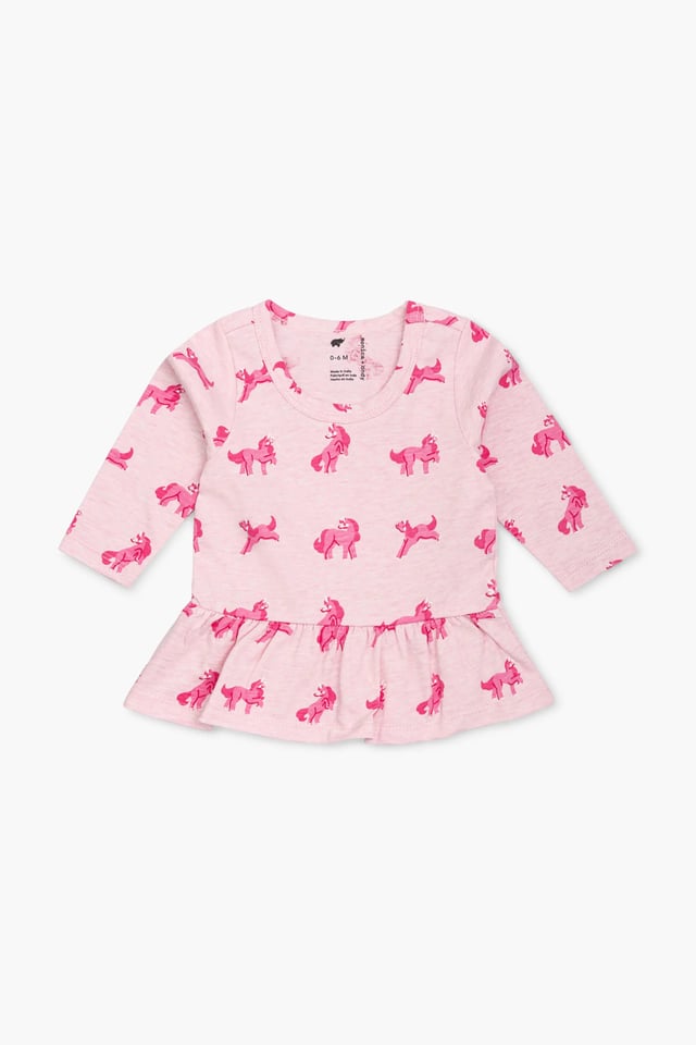 Monica + Andy - Long Sleeve Peplum Tee
