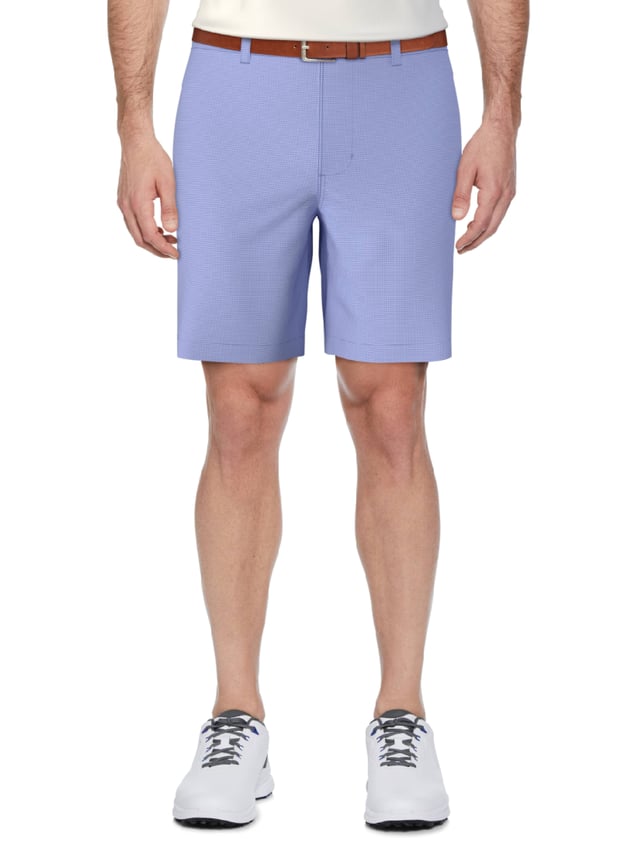 Men's Golf Flat Front Active Waistband Print Short
