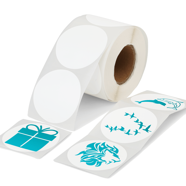 2.25" x 2.25" Colored Direct Thermal Label (2 Colors)