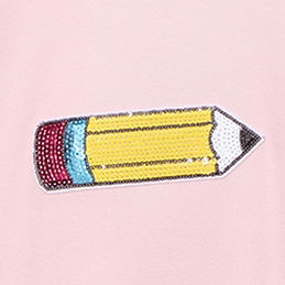 Monogrammed Sequin Teacher Sweatshirt