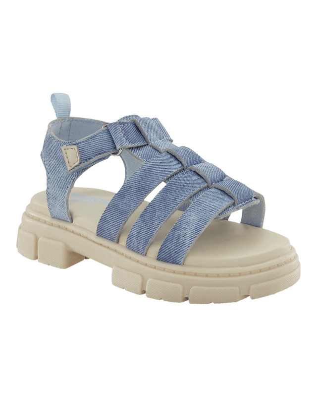 Toddler Strappy Denim Sandals - Blue