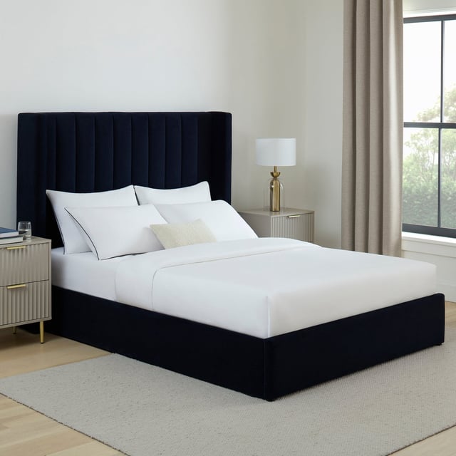 Madison Ottoman Storage Bed - Navy