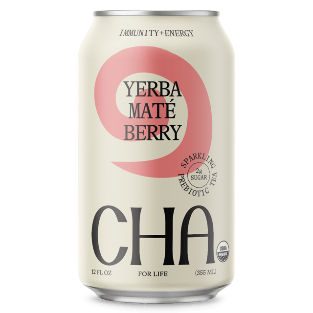 CHA Yerba Mate Berry (12oz Can - 12 Pack)