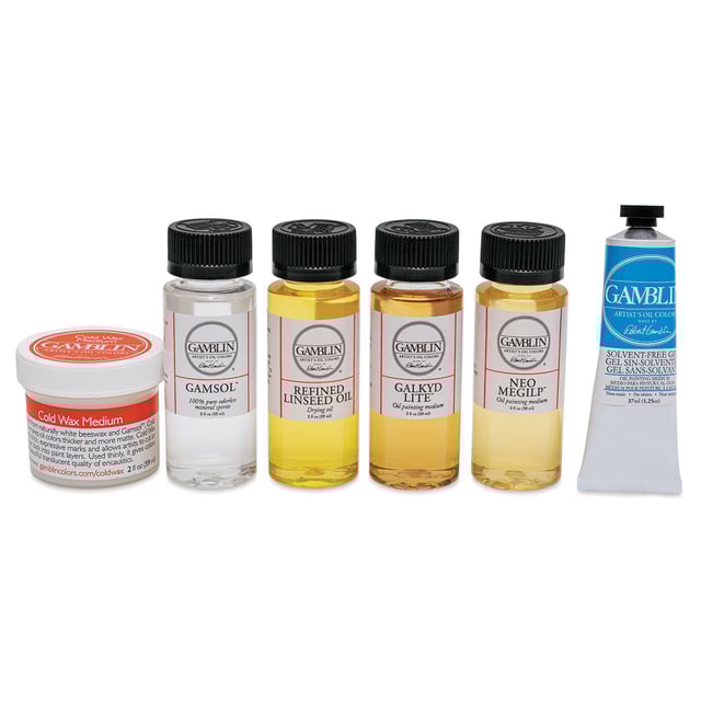 Gamblin Oil Painting Must Have Mediums Set - Set of 6