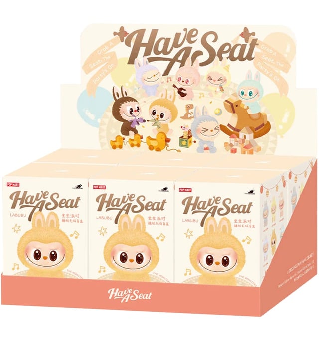 Pop Mart Labubu The Monsters Have a Seat Vinyl Plush Blind Box (Set of 6)