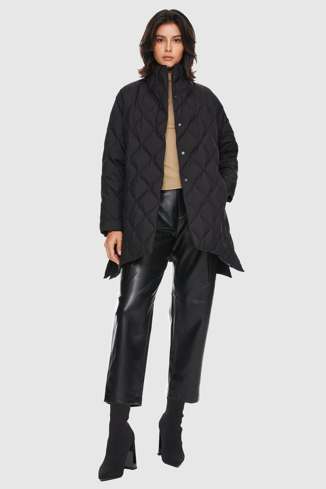 Lightweight Long-Sleeve Down Puffer Jacket