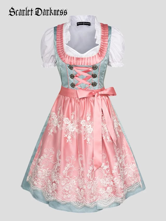 3pcs Set Jacquard German Bavarian Oktoberfest Costume