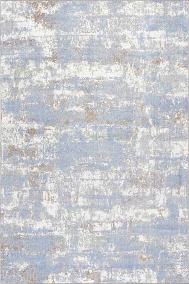 Patty Washable Rainy Days Rug | Blue Multicolor
