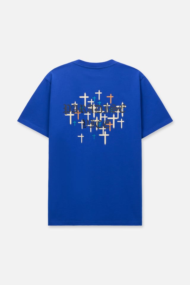 LIAM SHORT SLEEVE TEE | NAVY OLD ENGLISH PARADISE