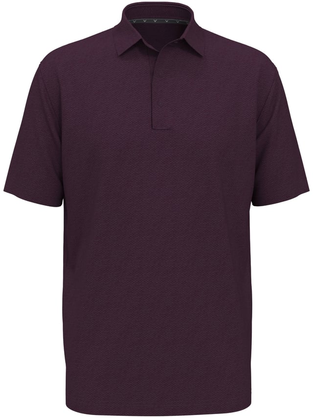 Mens Heather Geo Print Golf Polo