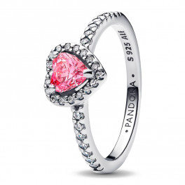 Raised Pink Heart Ring 198421C03