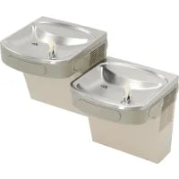 Elkay ADA Barrier Free Drinking Fountain, Light Gray Granite, 2 Station, Reversible, EZSTL8LC