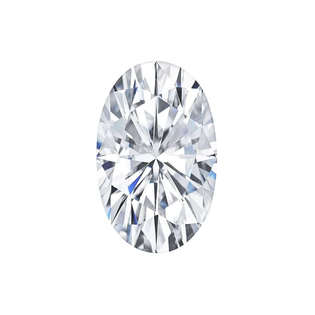 Charles and Colvard Elongated Oval Forever One Moissanite