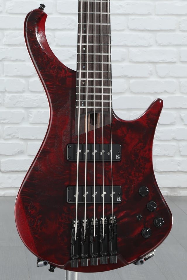 Ibanez EHB Ergonomic Headless 5-string Bass Guitar - Stained Wine Red Low Gloss