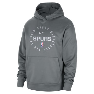 San Antonio Spurs Men's New Era Jersey Mesh Crew Neck T-Shirt - Black and Gray