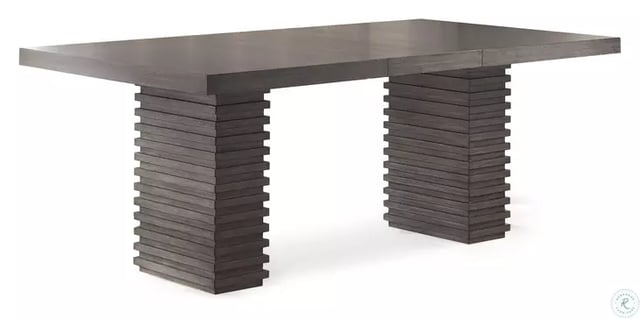 Mila Washed Gray Extendable Dining Table