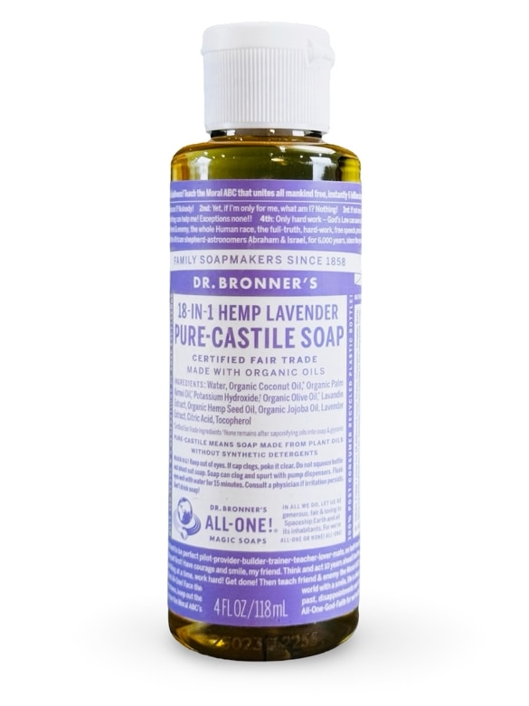 18-in-1 Pure-Castile Magic Liquid Soap - Lavender - 4 fl. oz (118 ml)