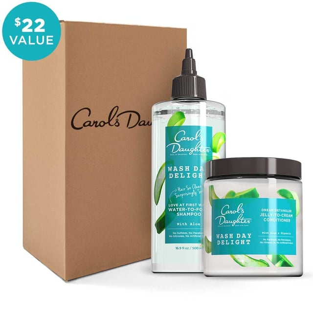 Wash Day Delight Aloe Vera Shampoo and Conditioner Care Kit