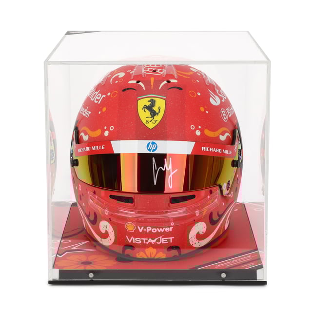 Carlos Sainz 2024 Scuderia Ferrari Signed Replica Helmet - Mexico City GP