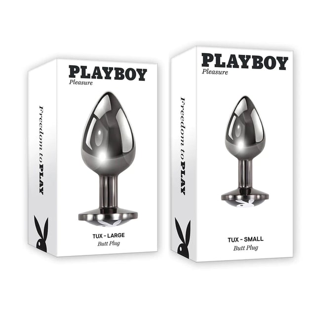 Playboy Tux Metal Anal Plug (2 Sizes Available)
