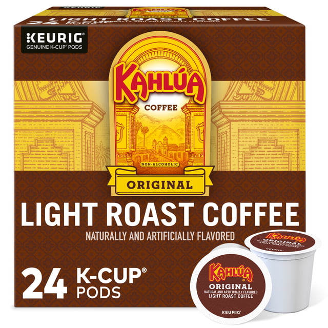 thinkstar Kahlua Coffee Original, Keurig Single Serve K-Cup Pods, Light Roast Coffee, 24 Count