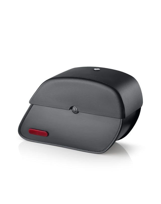 28L - Panzer Medium Quick-Mount Motorcycle Saddlebags for Harley Softail Fat Boy Lo FLSTFB