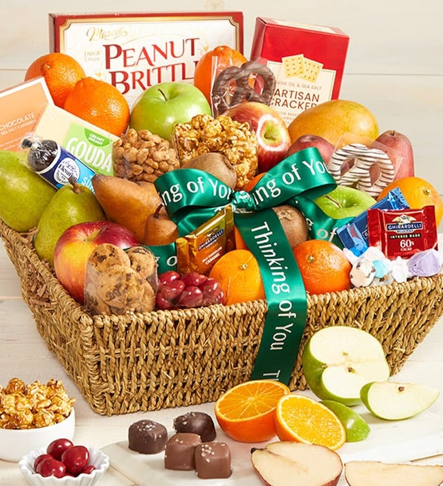 Thinking Of You Fruit & Sweets Gift Basket