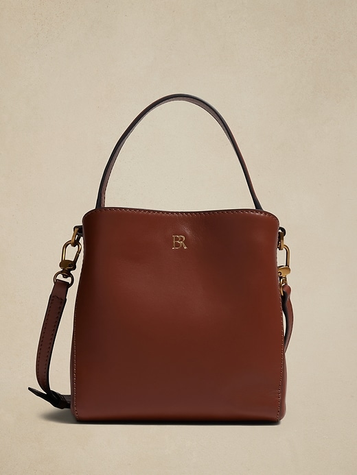 Leather Mini Bucket Bag