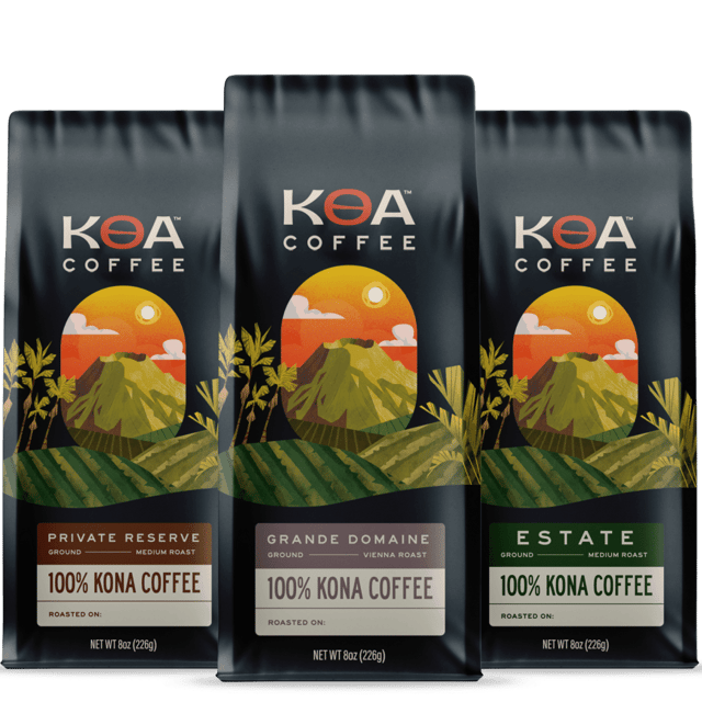 Medium Roast Ground Kona Coffee Tri-Pack