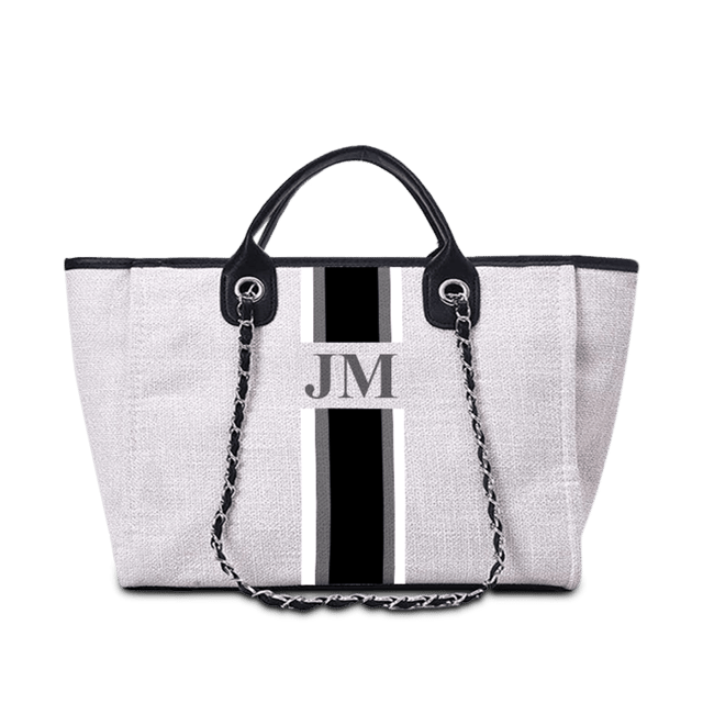 The Lily Canvas Tote - Washed Grey
