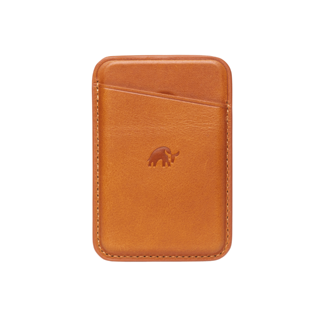 Leather Magnetic Wallet - SIENNA