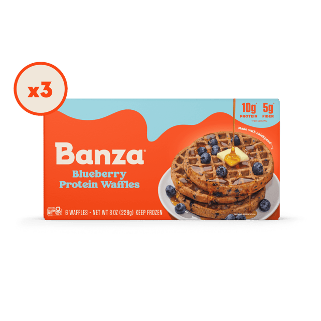Blueberry Protein Waffles