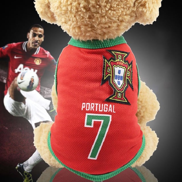 Pet Clothing Colorful and Lovely Football Team Dog Vest Gift for Pets