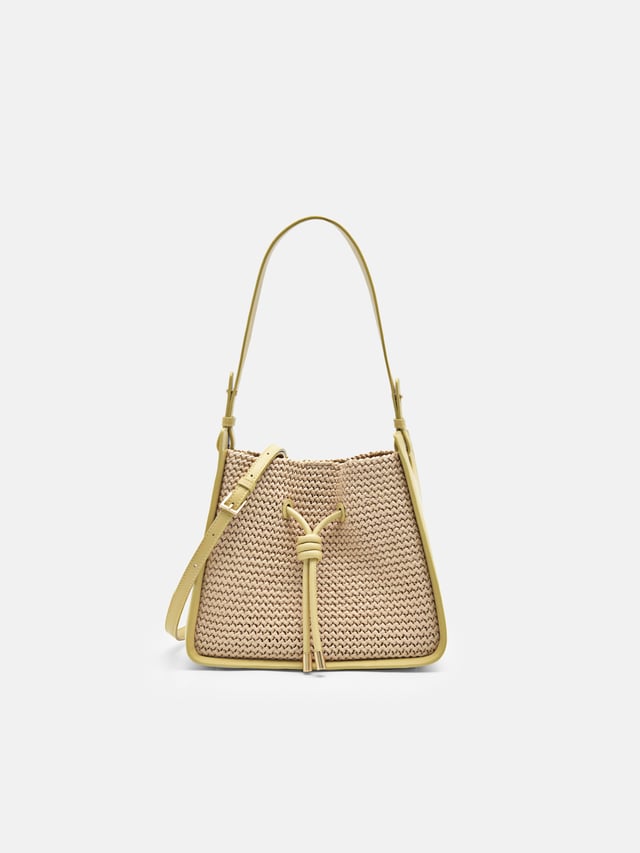 Yellow Yasmin Fabric Bucket Bag | PEDRO