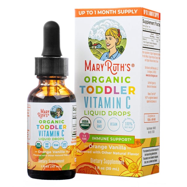 MaryRuth Organic Toddler Vitamin C Liquid Drops - Orange Vanilla