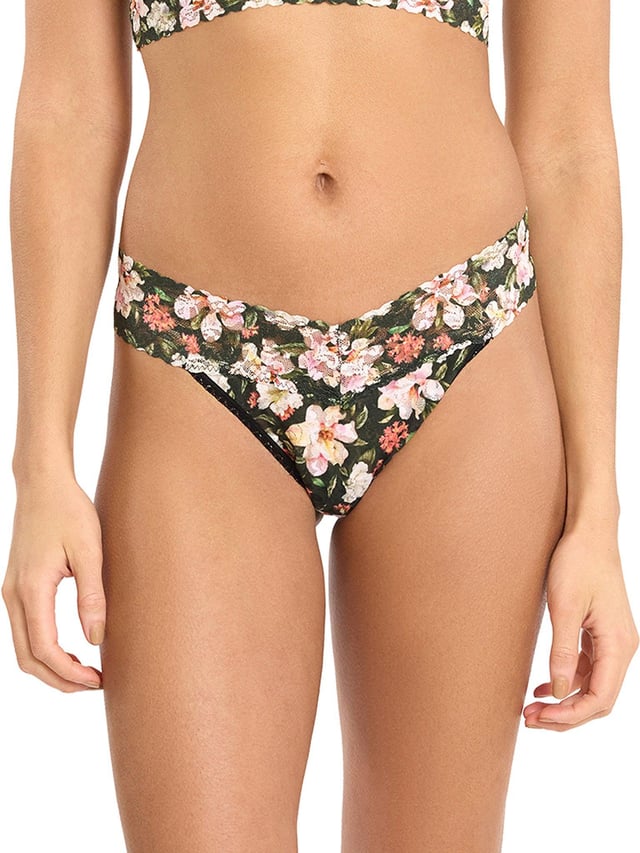 Printed Signature Lace® Original Rise Thong Such A Blur Blue Sale