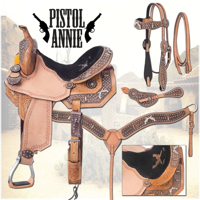 Silver Royal Pistol Annie Saddle Package