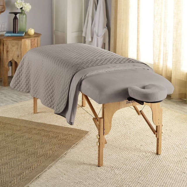 Sposh Microfiber Sheet - Traditional FITTED Sheet with Elastic / Moonstone Gray / 32.5"W x 73"L x 6.5"D Pocket