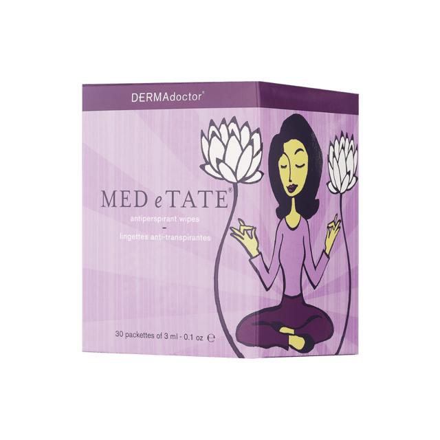 MED e TATE Antiperspirant Wipes, Dermatologist Formulated Hyperhidrosis Treatment for Body, Hands & Feet Anti Sweat Wipes