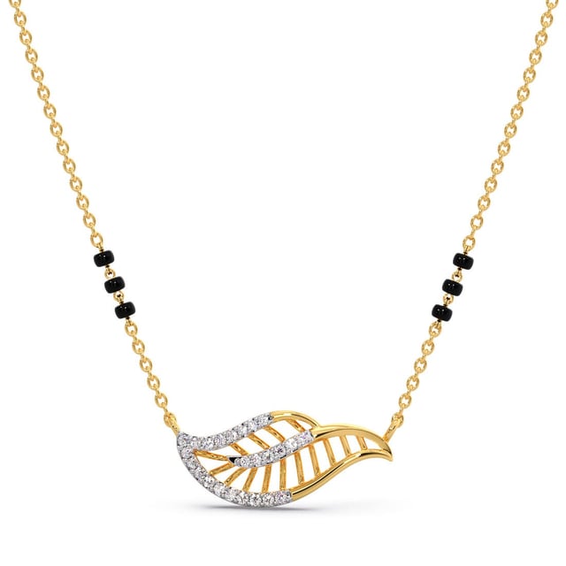 Mythical Leaf Diamond Mangalsutra