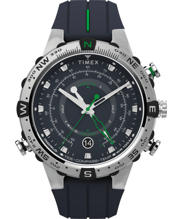 Expedition Tide-Temp-Compass 45mm Silicone Strap Watch
