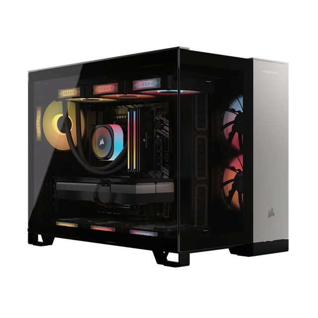 VENGEANCE a5100 Gaming PC: AMD Ryzen 9 9900X3D, GeForce RTX 5090, 64GB DDR5, 4TB (2TB/2TB) M.2 SSD, Win11 Pro