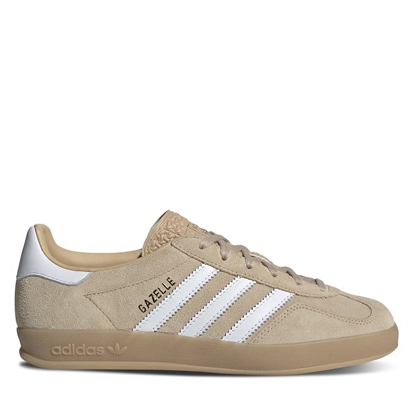 Women's Gazelle Indoor Sneakers in Beige/White