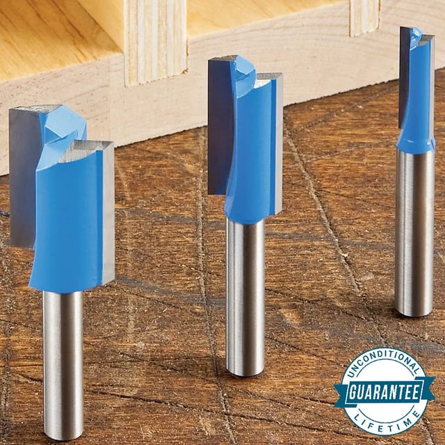 Rockler Undersized Plywood Router Bit Set - 1/4" Shank