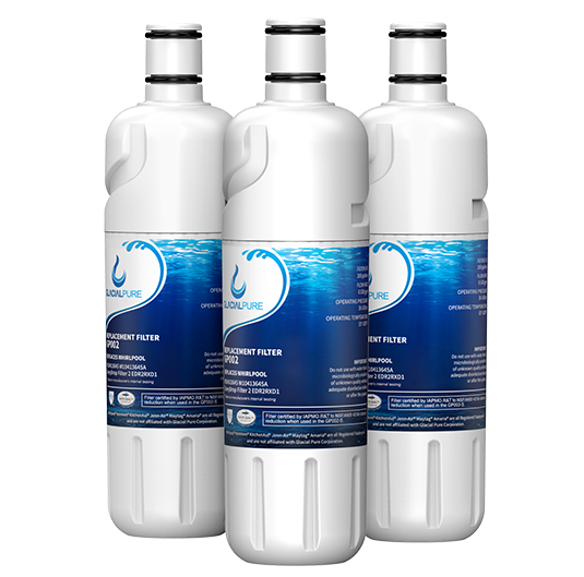 GlacialPure 3Pk Replacement for Filter 2, EDR2RXD1, W10413645A Water Filter