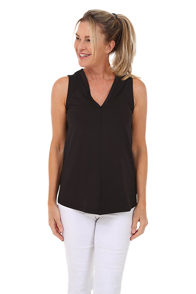 Solid UPF50+ Sleeveless Top