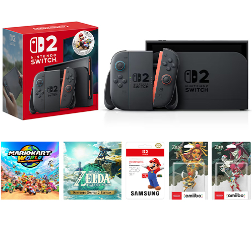 Nintendo Switch 2 Mario Kart World Bundle + The Legend of Zelda Tears of the Kingdom Digital Bundle